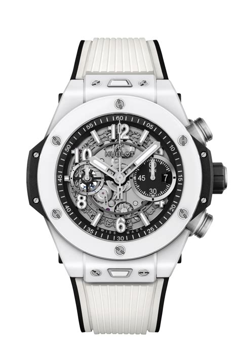 hublot white band|Hublot 44mm ceramic.